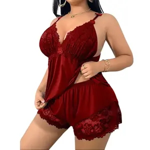 2 Piece Pajama Set, Soft Casual Home Wear Sleeveless Shorts Loungewear Womenswear