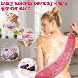 UFORU Authentic African Exfoliating Mesh Sponge, Deep Exfoliation, Breathable Hygienic and Quick-Drying Shower Body Scrubber#SummerVibes