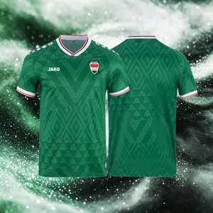 2026 Iraq Home White Away Green Third Black Short Sleeve Soccer Jersey