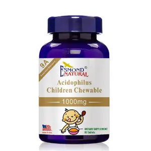 Acidophilus Children Chewable 9A American Standard USA FDA GMP NPAC-1000mg 90 Tablets