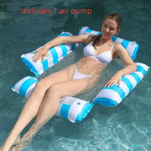 Pool Floats, Inflatable Pool Hammocks,Portable Pool Float for Adults, Pool FloatsAdult Lounge Chair, Pool Float Raft forSummer Relaxing & Travel, Pool Accessoriesfor Backyard Party, Above Ground PoolAccessories for Lake & Beach Vacation