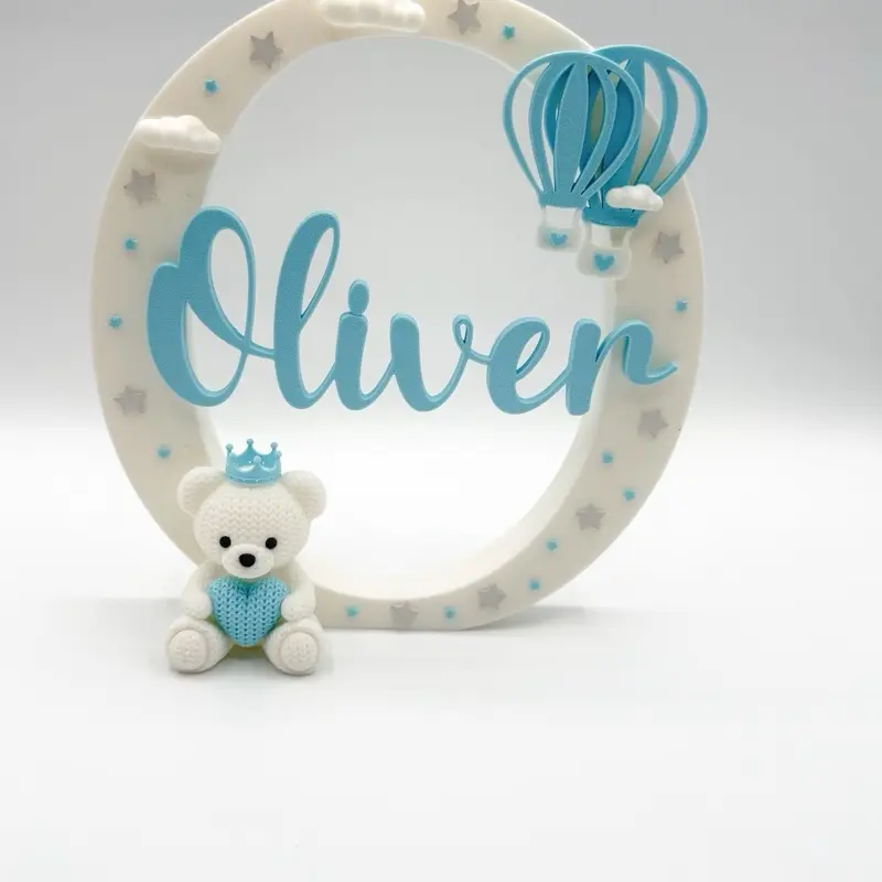 Personalized Decorative Letter | Bear Nursery Decor