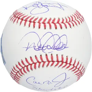 Derek Jeter, Cal Ripken Jr., Robin Yount Autographed Baseball with "Shortstop 3000 Hit Club" Inscription - Limited Edition of 10 - Fanatics Authentic Certified