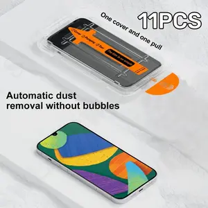 11pcs Full Screen Protector for Samsung Galaxy S24 Ultra S22 S23 S21 Plus, Tempered Glass with Fingerprint Unlock, Durable Protection for Your Device