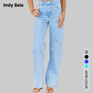 Imily Bela Essentials Women's High Waisted Jeans Boyfriend Baggy Straight Leg Casual Denim Pants TikTokShopBlackFriday