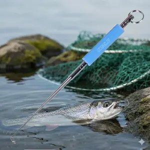 Professional Stainless Steel fishing Hook Remover | ergonomic non-slip grip | Portable Quick Release Tool \ corrosion Resistant for saltwater freshwater Lakes Rivers | Must-Have Fishing Gear accessory