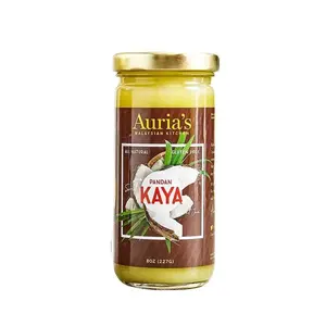 Pandan Kaya - flavored with real pandan leaves, gluten-free, dairy-free, glass jar, 8oz, shelf stable