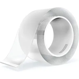 Nano Tape Double Sided Tape 2.36 Inch x 16.5   Mounting Tape Heavy Duty Gel Tape Clear Traceless Washable No  for  Office Store Deco Card Poster Photo Wall (SN650)