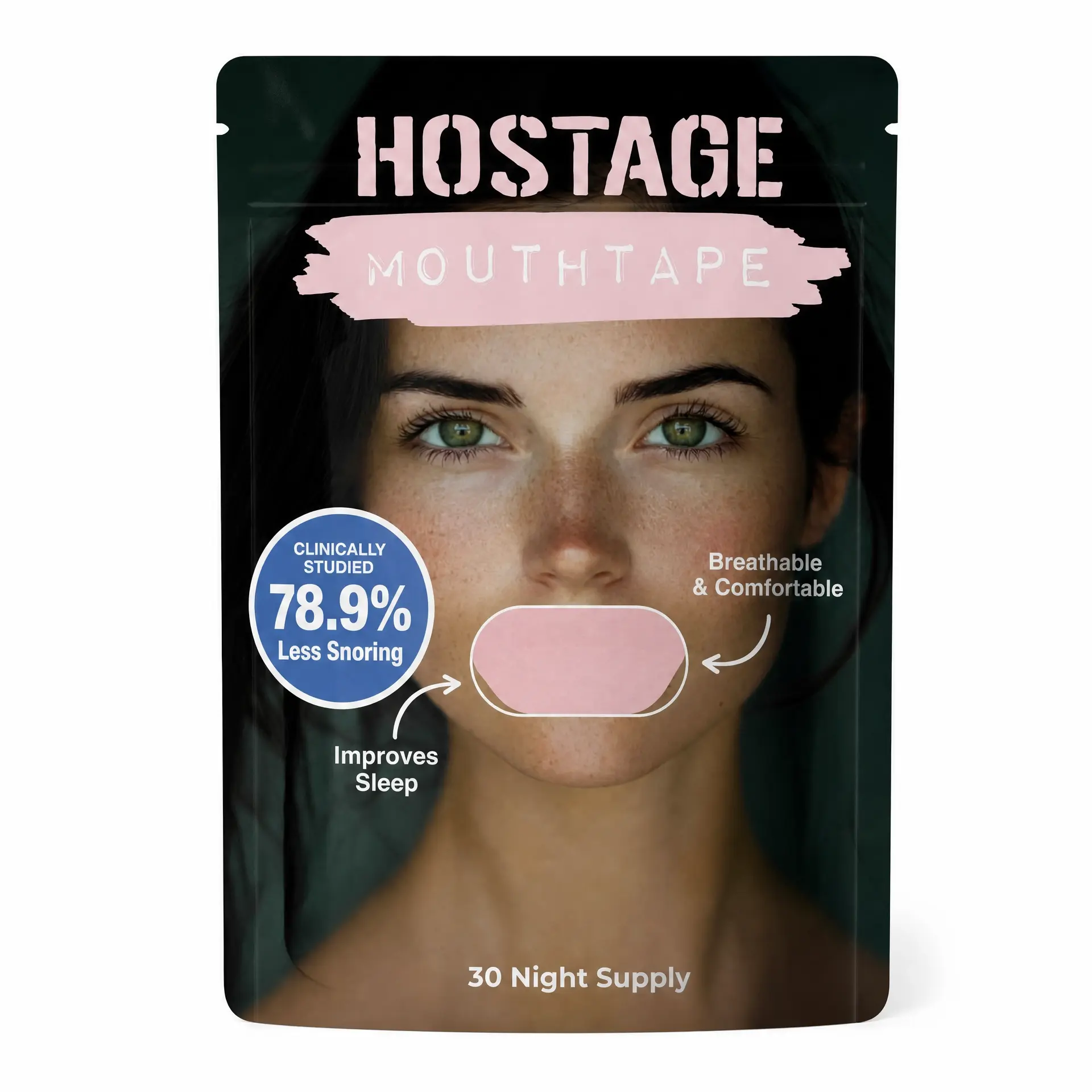 Hostage Mouth Tape - The Best Women's MOUTHTAPE on World! Sleep Tape, Healthcare