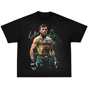 Conor McGregor Graphic T-Shirt, Conor McGregor Crewneck Cotton Tee, UFC Legend Inspired Design, Retro Fight Night Apparel, Cool Gift For MMA Fans