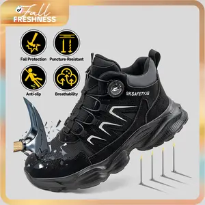 Steel Toe Work Shoes for Men Women Safety Composite Toe Sneakers Lightweight Comfortable Black Wide Utility Indestructible Industrial Construction Shoes Zapatos de seguridad para Hombres Mujer,852