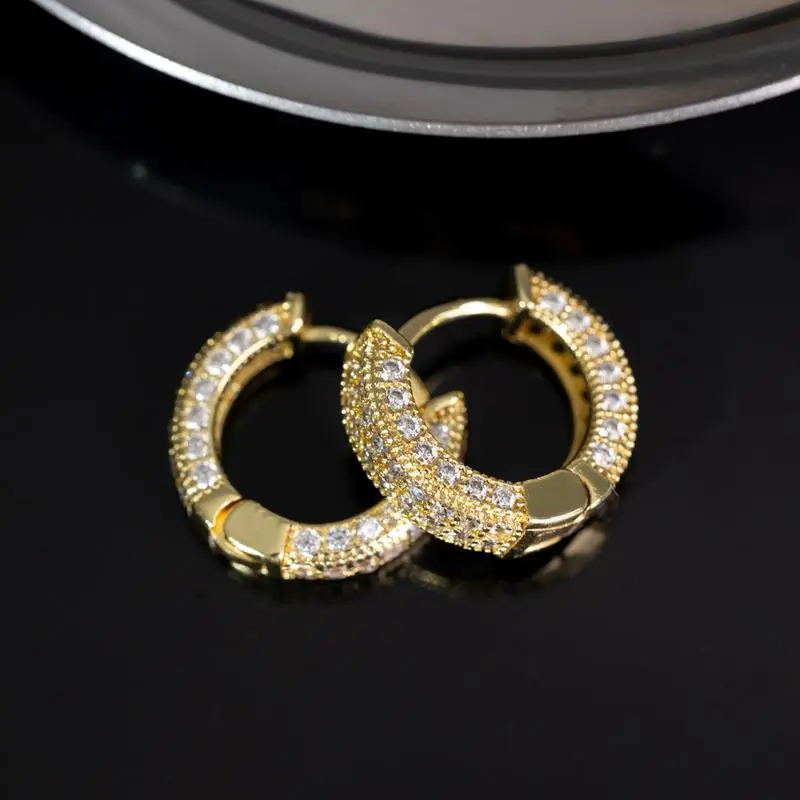 Yellow Gold   White Diamond (1 pair)