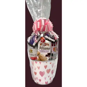 Jenny's Hearts Valentines Day Gift Tin Basket