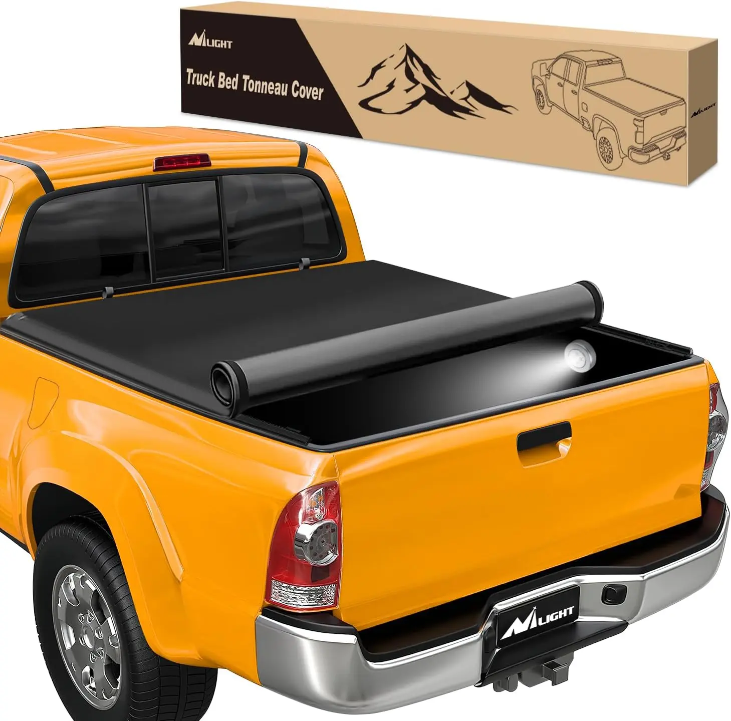 Nilight Soft Roll Up Truck Bed Tonneau Cover Compatible with Toyota Tacoma 2005 2006 2007 2008 2009 2010 2011 2012 2013 2014 2015 5ft Car Accessories  dealsforyoudays, Truck Bed Covers, Pickup Truck Cover