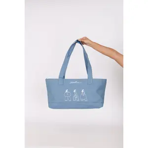 Exclusive FashioNica Fest Denim Zip East West Tote