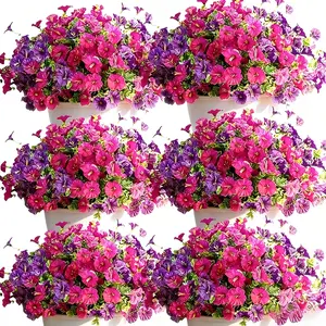 Artificial Flower (16pcs/set), Faux Flower, Decorative Flower for Home Garden, Porch, Window Box, Yard and Seasonal Celebrations, Spring/Summer Decoration, Fruit, Artificial Flower Plant