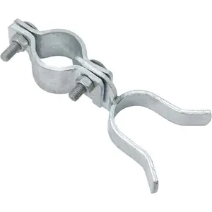 Chain Link Gate Latch 1-3/8" x 1-3/8", Chain Link Fence Gate Fork Latch, Galvanized Farm Fence Lock, 1 PCS