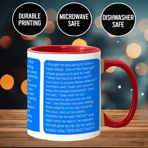 I Think You Should Leave Mug for Him Brians Hat Mug, Tim Robinson ITYSL Gift For Fan, Funny Mug, Reality Show, TV show, 11oz 15oz Ceramic Mug, Friend, Funny Christmas Coffee Mug, Gag Gift Christmas, Printed in the USA - scs15960