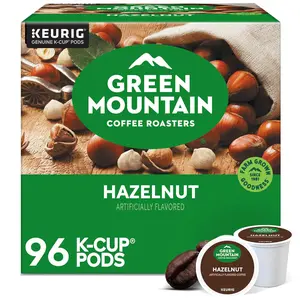 Green Mountain Coffee Roasters, Hazelnut Coffee, Single-Serve K-Cup pods, Light Roast, 96 Count