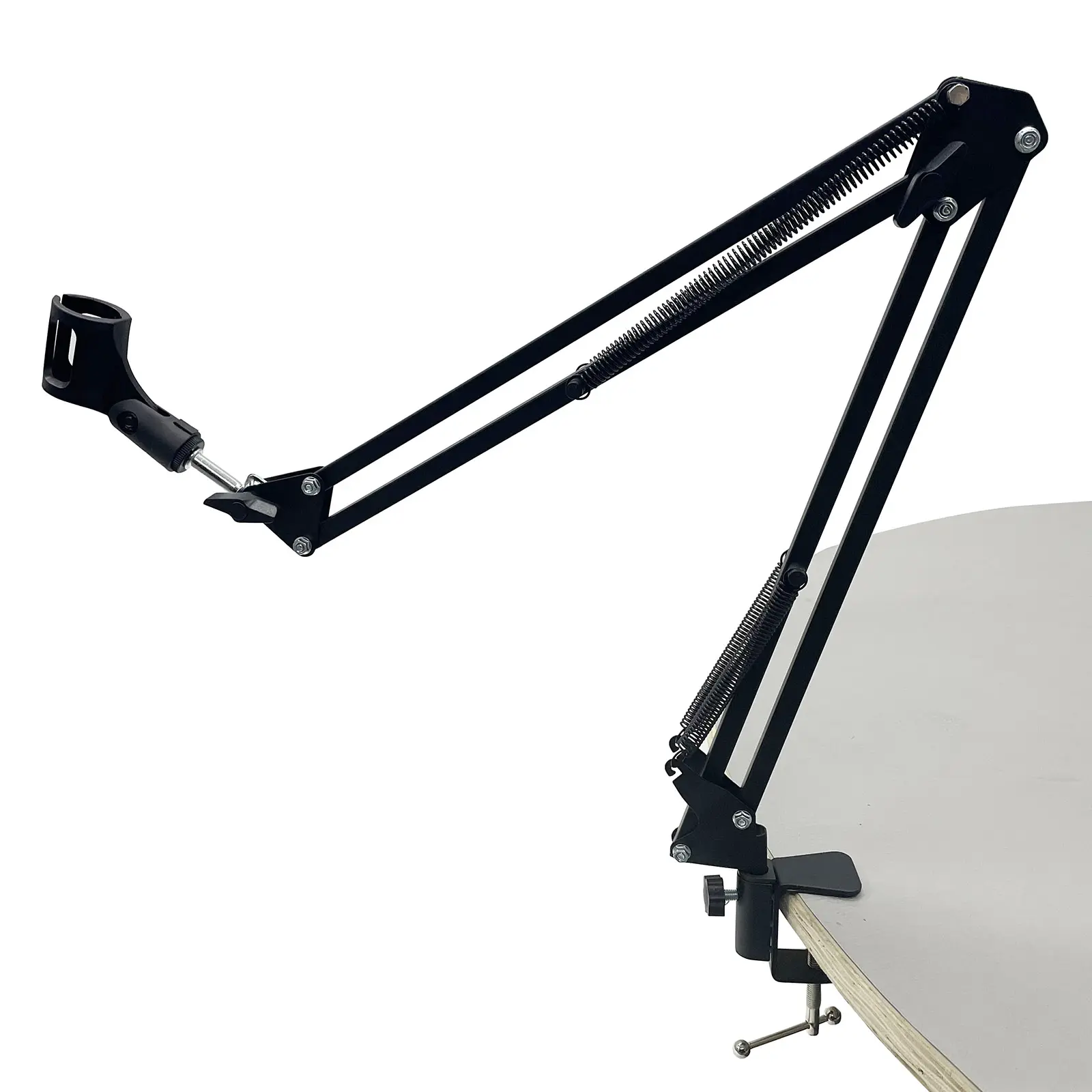 Yokoma Mic Microphone Suspension Boom Scissor Arm Stand Holder for Studio Broadcast