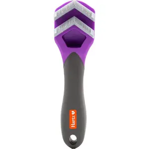 Groomer'S Best Fur Fetcher De-Shedding Brush in Pink And Purple