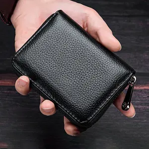 Unisex slim faux leather card wallet with 11 card slots safe durable ideal gift for all festivals birthday travel daily use for men women family friends