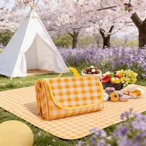 Portable Folding Picnic Blanket, Waterproof Camping Mat, Beach Towel for Outdoor Activities, Practical and Lightweight Design, Camping Supplies, Camping Equipment