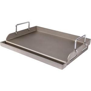 Elf Grill Universal Fry Griddle for Gas Grill 25"x 16" Metal Cooking Griddle Pan Large Flat Top Plate with Handles for Gas Stove Charcoal Electric Grills Camping Stove Outdoor Tailgating Parties Grilling Barbecue Accessories