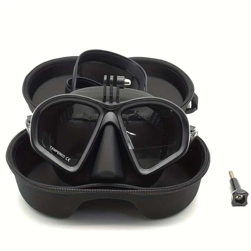 JUNHAIINS Free Diving Goggles Low Volume Fishing Hunting Diving Goggles Camera Holder Silicone Snorkeling Goggles Snorkeling Equipment