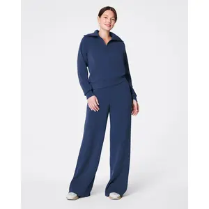 SPANX AirEssentials Wide Leg Pant in Faded Indigo