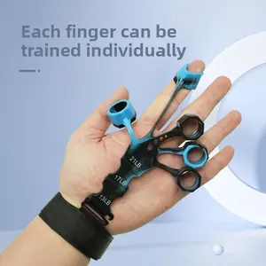 New silicone vein trainer adult fitness elastic belt five-finger pull device, silicone finger trainer