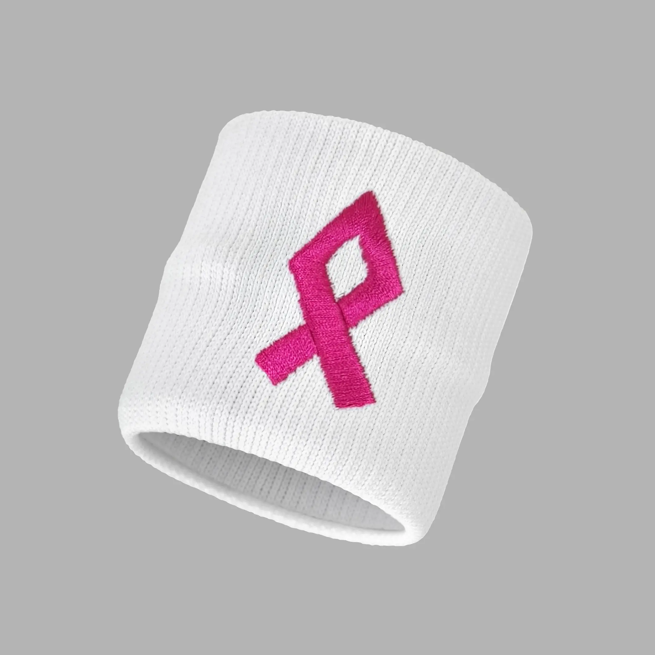 Pink Ribbon White Drip Wristband Pink Ribbon White Drip Wristband