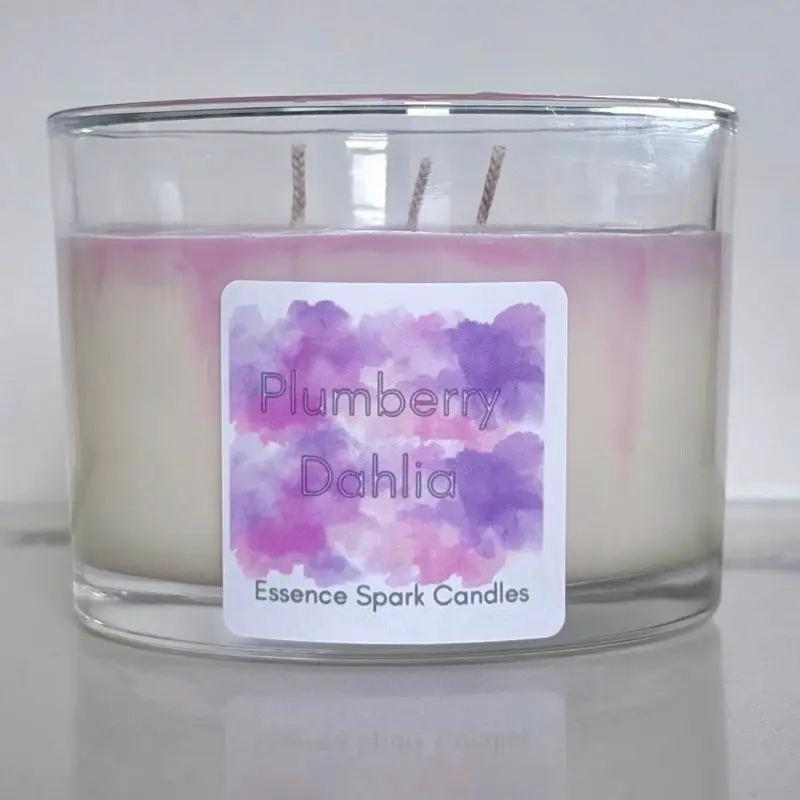 Plumberry Dahlia candle