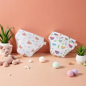 Adjustable Baby Diaper Pants, Unisex Toilet Training Potty Liners, Soft Breathable Cloth Nappy Covers, Washable Reusable Design