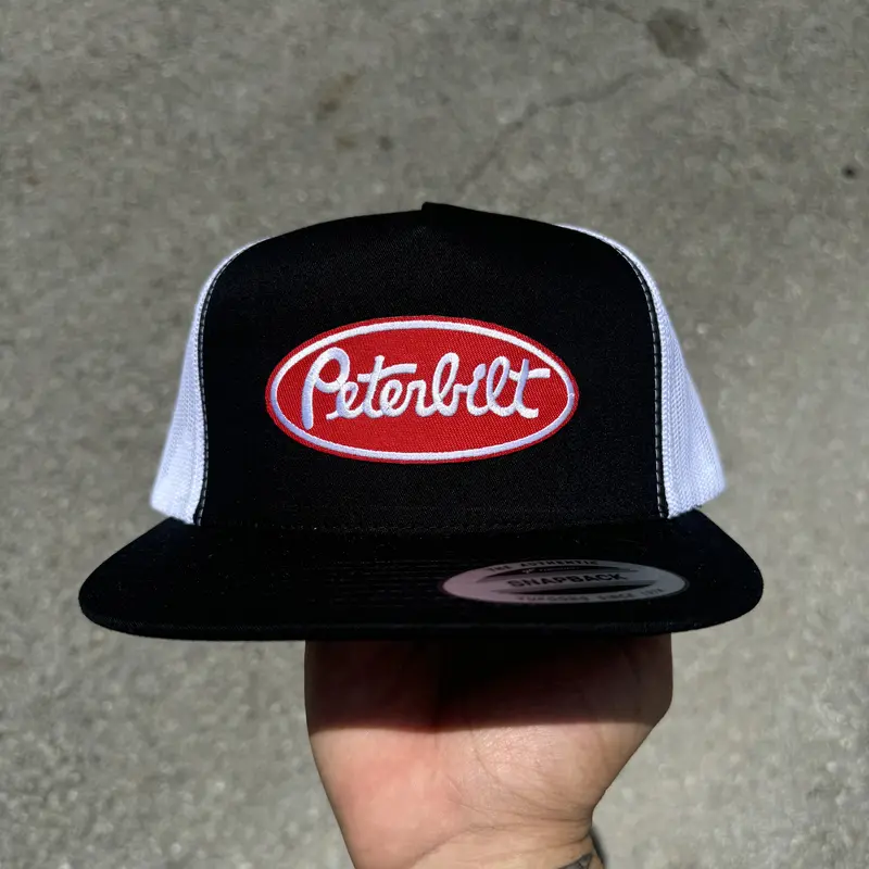 Peterbilt Vintage Snapback Trucker Hat Mesh Back Yupoong 6006 trucker hat