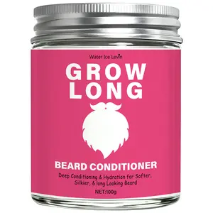 Men's beard softening cream, added sesame seed oil and ginger root extract, for fragile and rough beard care, easy to comb without knots, nourishing and strong