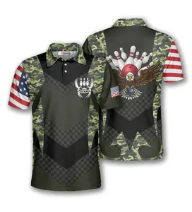 HOT 2026PRIMESTY Custom Bowling Shirts for Men, Patriotic American Flag Bowling Jerseys, Personalized Bowling Polo Shirts Bowling Eagle Camouflage #bowlingvibes #bowlingnight #bowlingfit #bowlingaesthetic #outfitinspo #streetwearfit