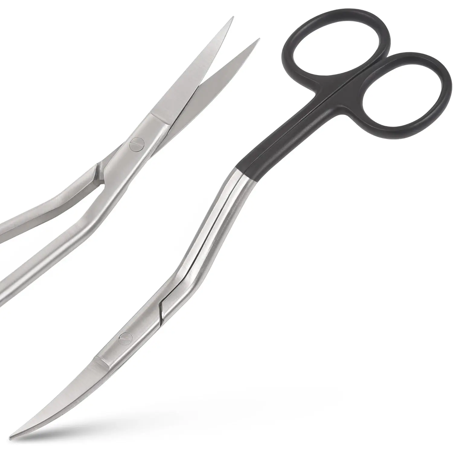 Double Curved Embroidery  6 Inch  Stainless Steel Double Bent Handle Embroidery Scissor for Applique  Machine Embroidery Fabric Stitches and Crafting with Precision