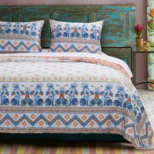 Greenland Home Aleena Ivory Quilt Set