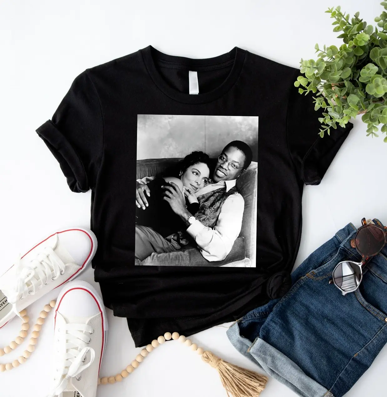 Vintage Dwayne And Whitley Shirt, 80s TV Black Love Shirt, Black Couple Shirt, A Different World Shirt, Gift For Fans