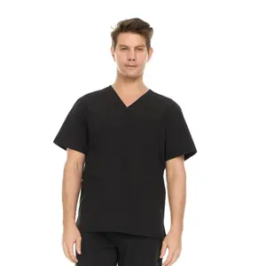 Men's Scrubs Healthcare Top, Scrub Shirt for Men, Moisture-Wicking & Odor Control, One Pocket