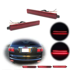 2PCS Red LED Rear Reflector Tail Brake Signal lamps Lights For GMC Acadia Cadillac SRX,Replace OEM 25881882, 25881881, GM2831100, GM2830100