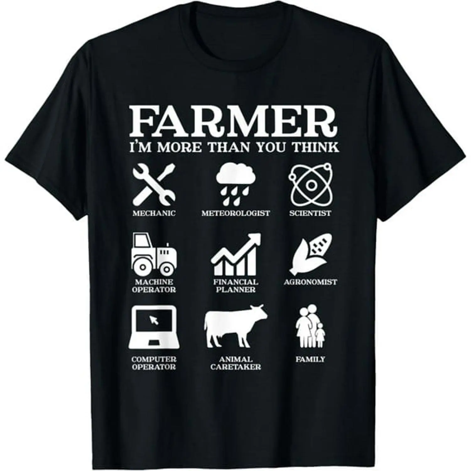 Farmer Gift Idea Farming Agriculture Patriotic Farmer Unisex Graphic Tshirt Country Farm Life Vintage Rustic American Pride Casual Apparel
