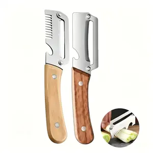 2 PCS Multiple containers Premium 3-in-1 Kitchen Peeler, Heavy Duty Stainless Steel Multi-Tool with Vegetable Peeling, Julienne Shredding & Bottle Opener, Ultra Sharp & Durable