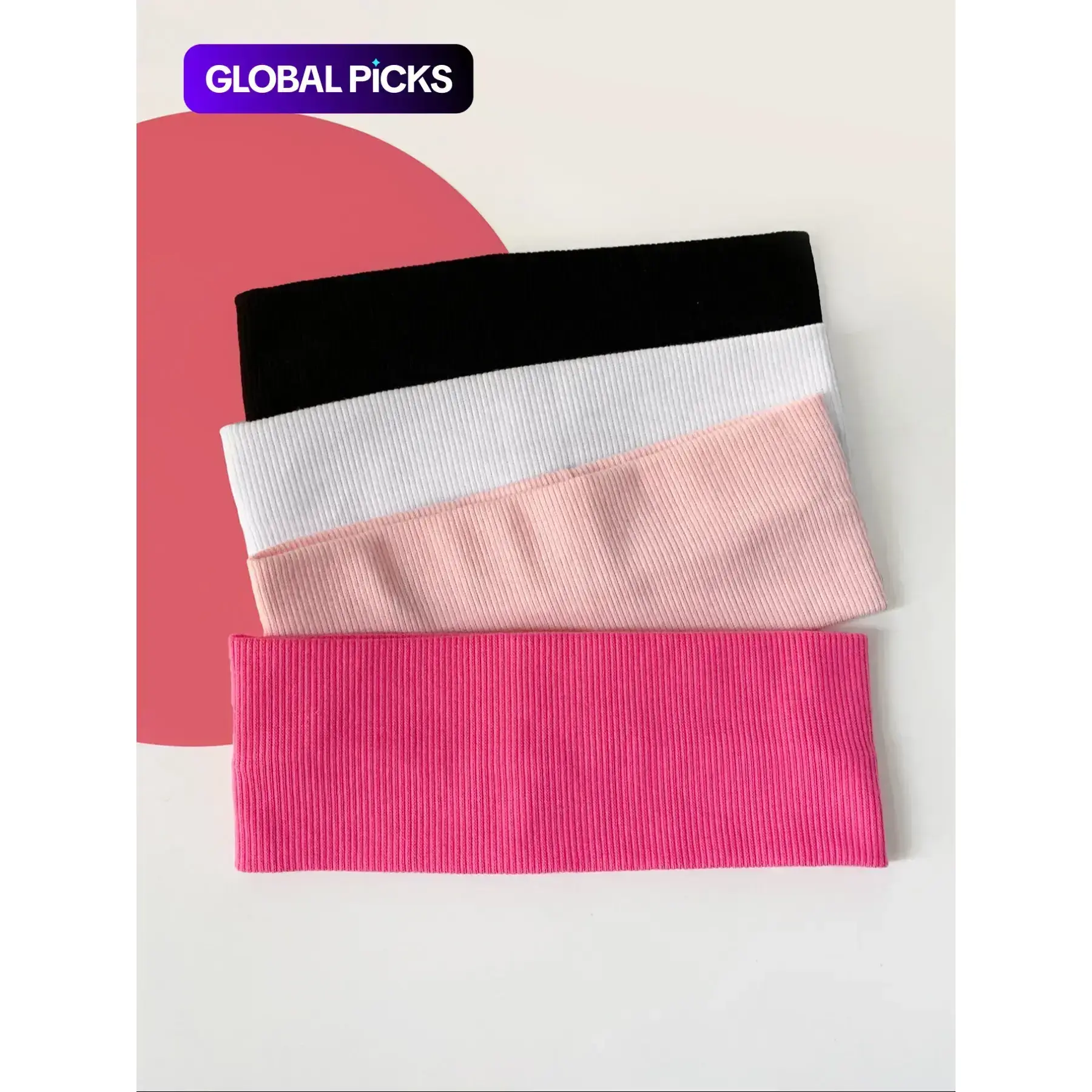 Solid Color Hair Bands (4 Piece), Elastic Headbands, Casual Sporty Hair Bands for Women & Girls, Minimalist Headwear Suitable for Sports, Fashion Hair Accessories for Party and Daily Outfits