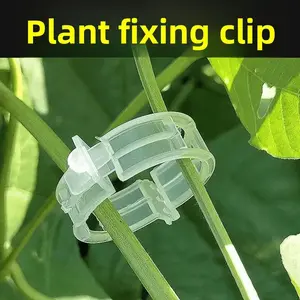 100PCS Thickened Plant Clips for Fruit Trees, Vegetables, and Green Plants — Fixed Clip, Ring Fastener, and Trellis Support Clamp