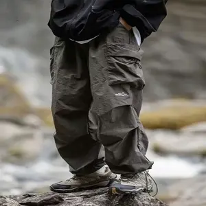 Kyn Apparel Vintage Baggy Hiking Cargo Pants Men Waterproof Casual Sport Jogging Sping Summer Parachute Pants Outdoor Wide leg Trousers