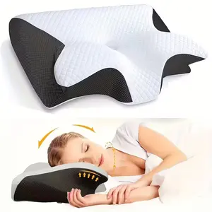 Neck Pillow for Side Back Belly Pillows, Streamlined Design, Soft Durable Support, with Texture, Shoulder Relaxation, Firm Structure
