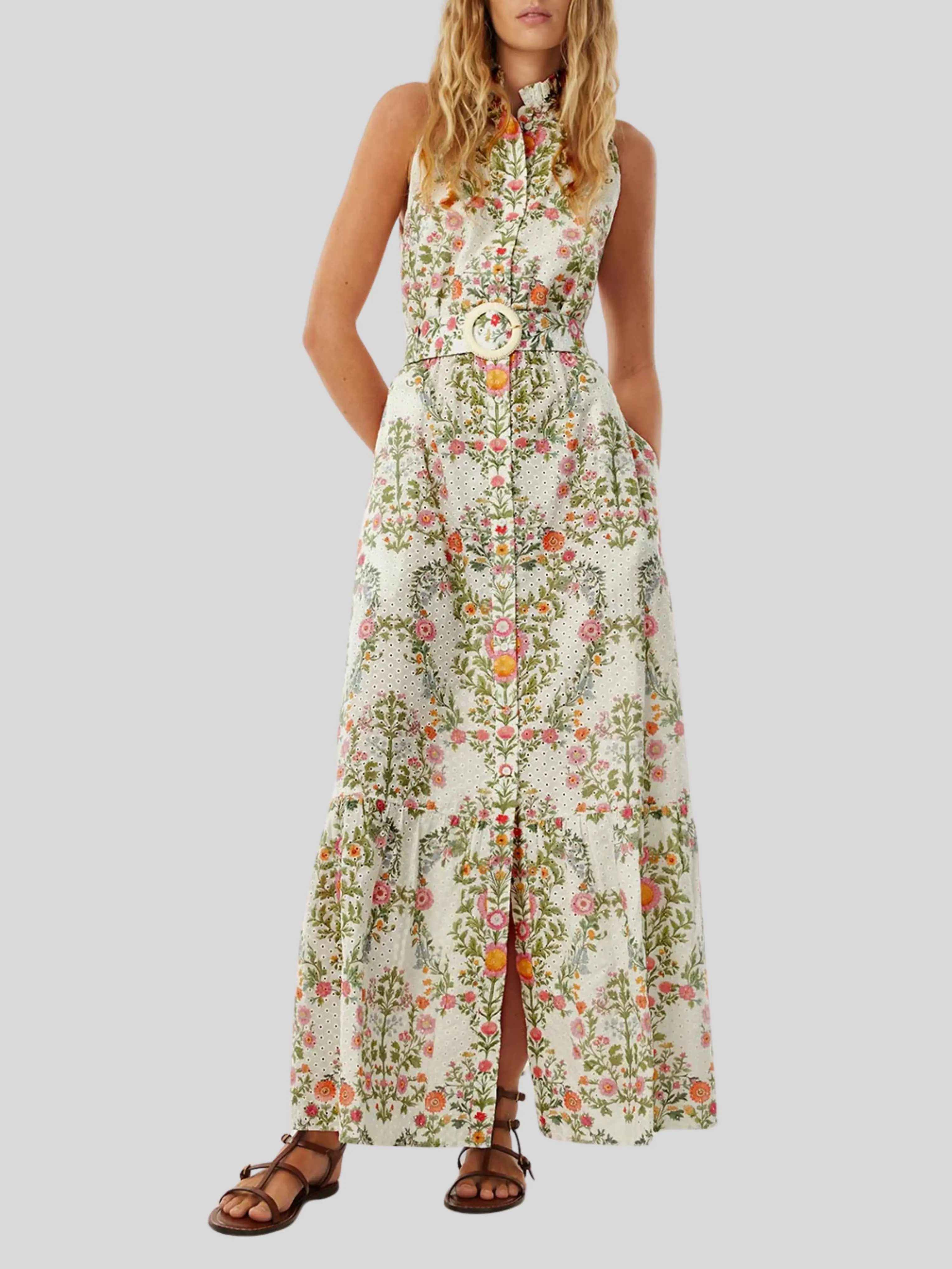 Biba Dress in Broderie Anglais