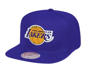 Mitchell & Ness Los Angeles Lakers HWC Team Ground Men Snapback Hat Purple